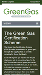 Mobile Screenshot of greengas.org.uk