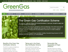 Tablet Screenshot of greengas.org.uk